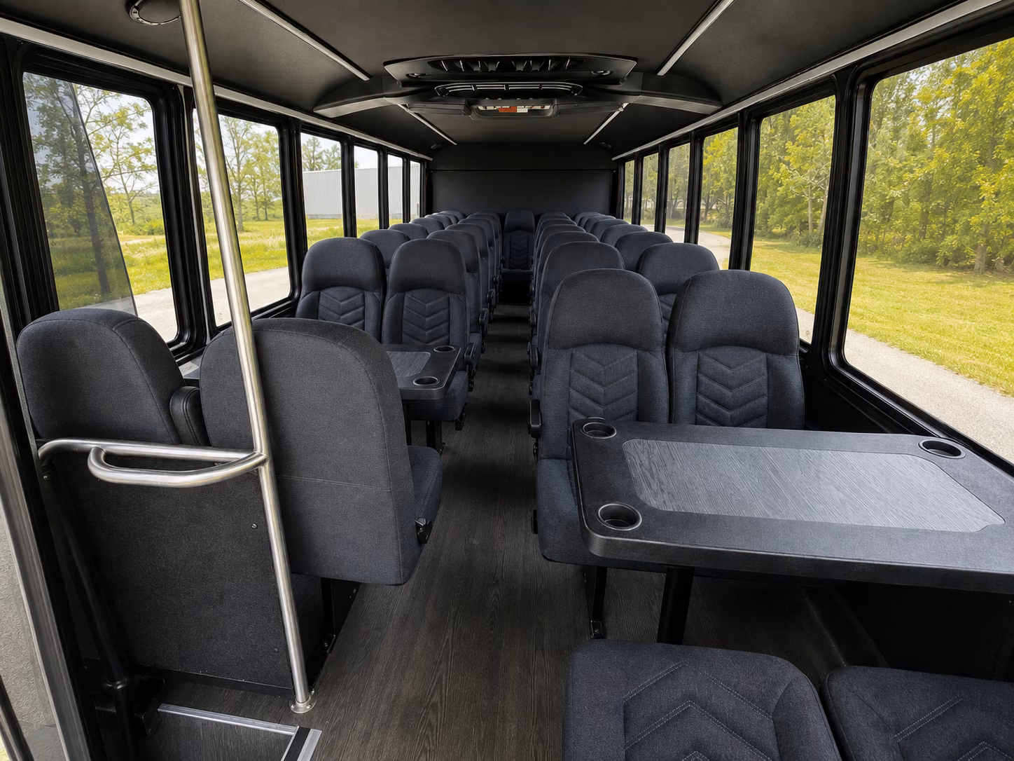 oceanside 18 passenger minibus inside