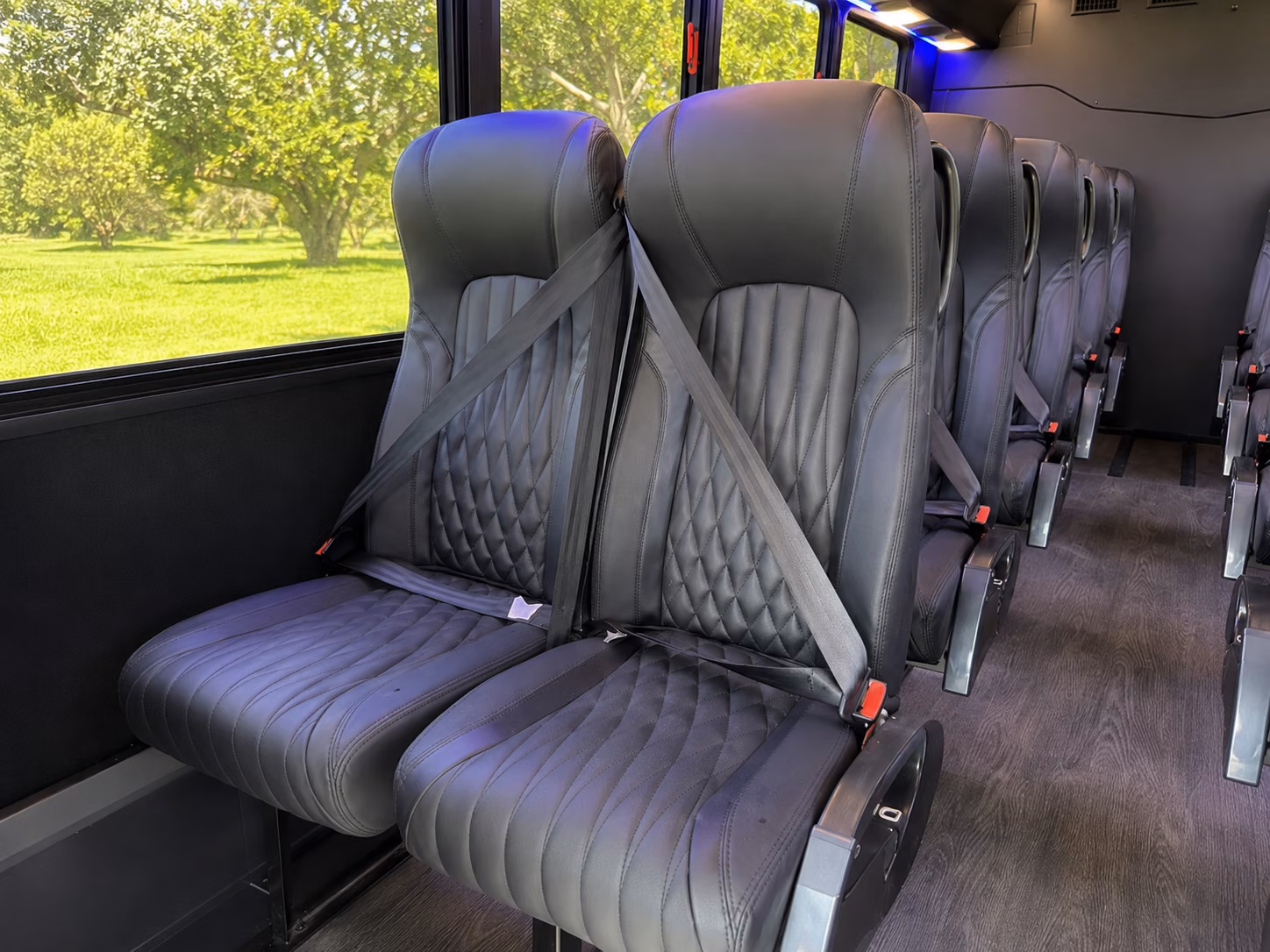 oceanside 20 passenger minibus inside
