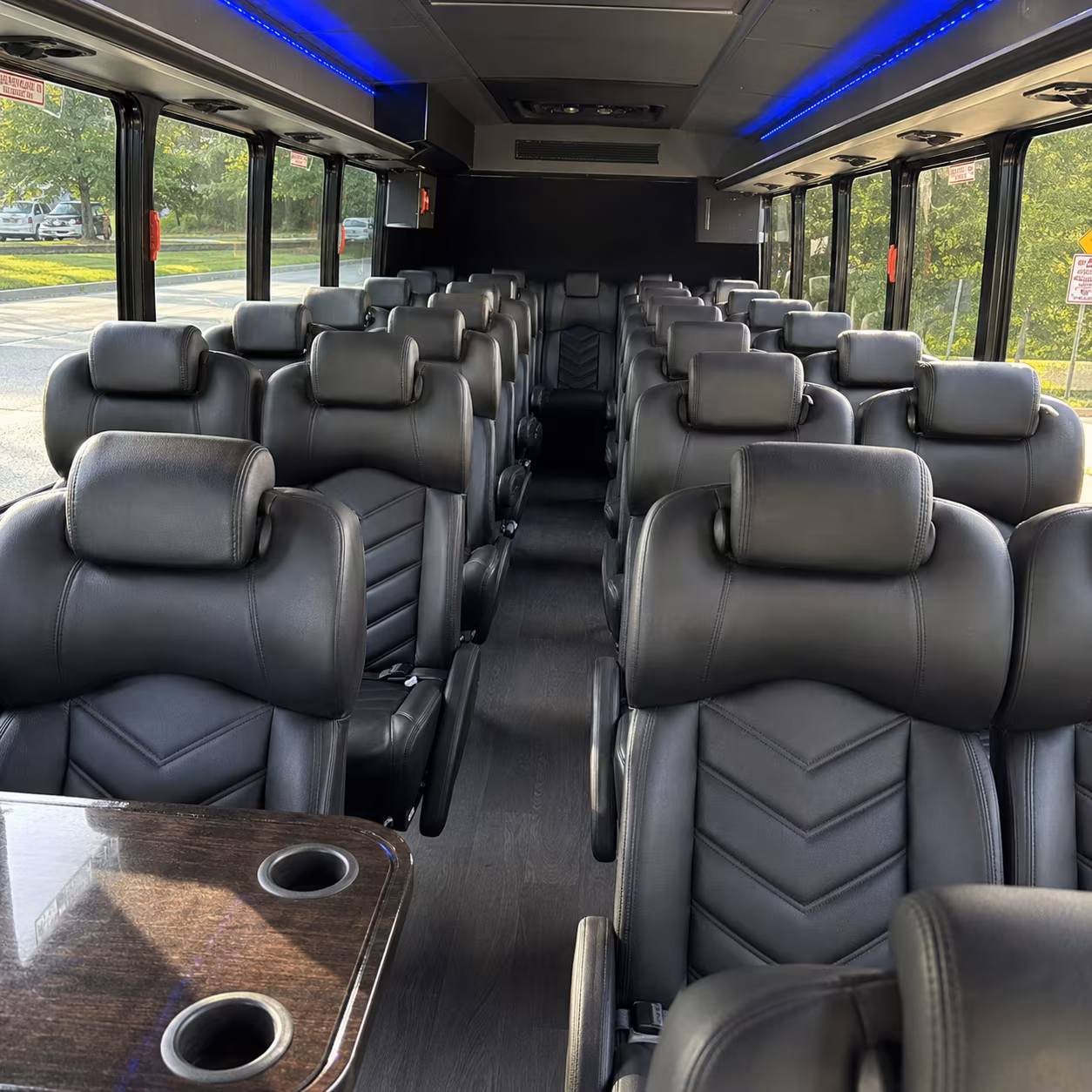oceanside 25 passenger minibus inside