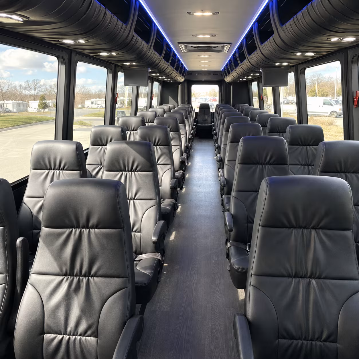 oceanside 25 passenger minibus interior