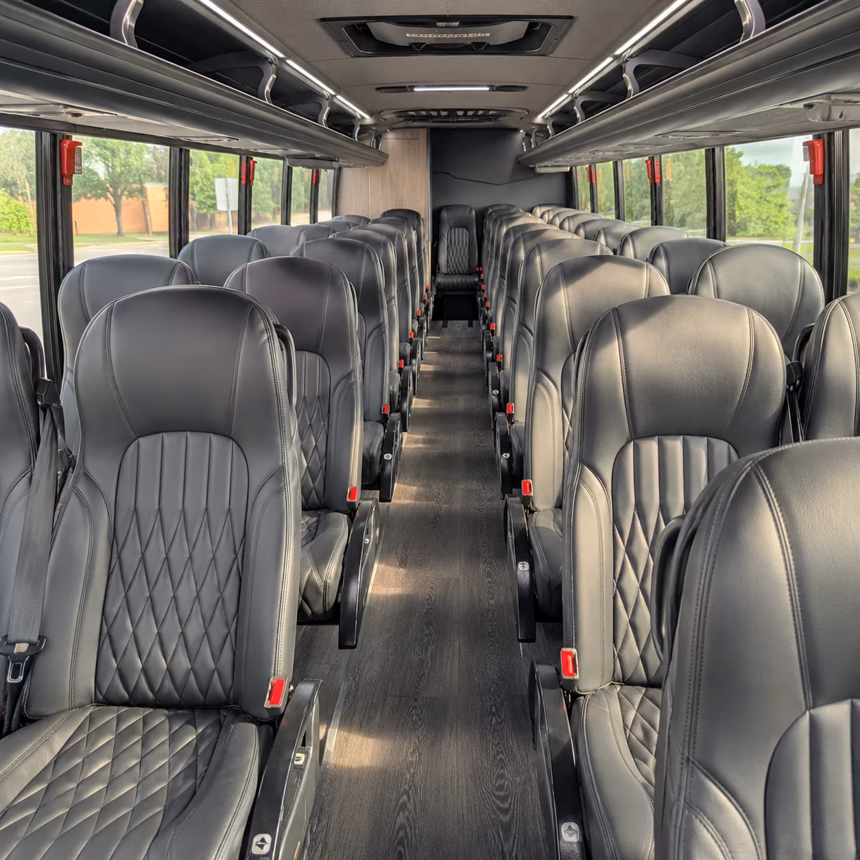 oceanside 28 passenger minibus interior