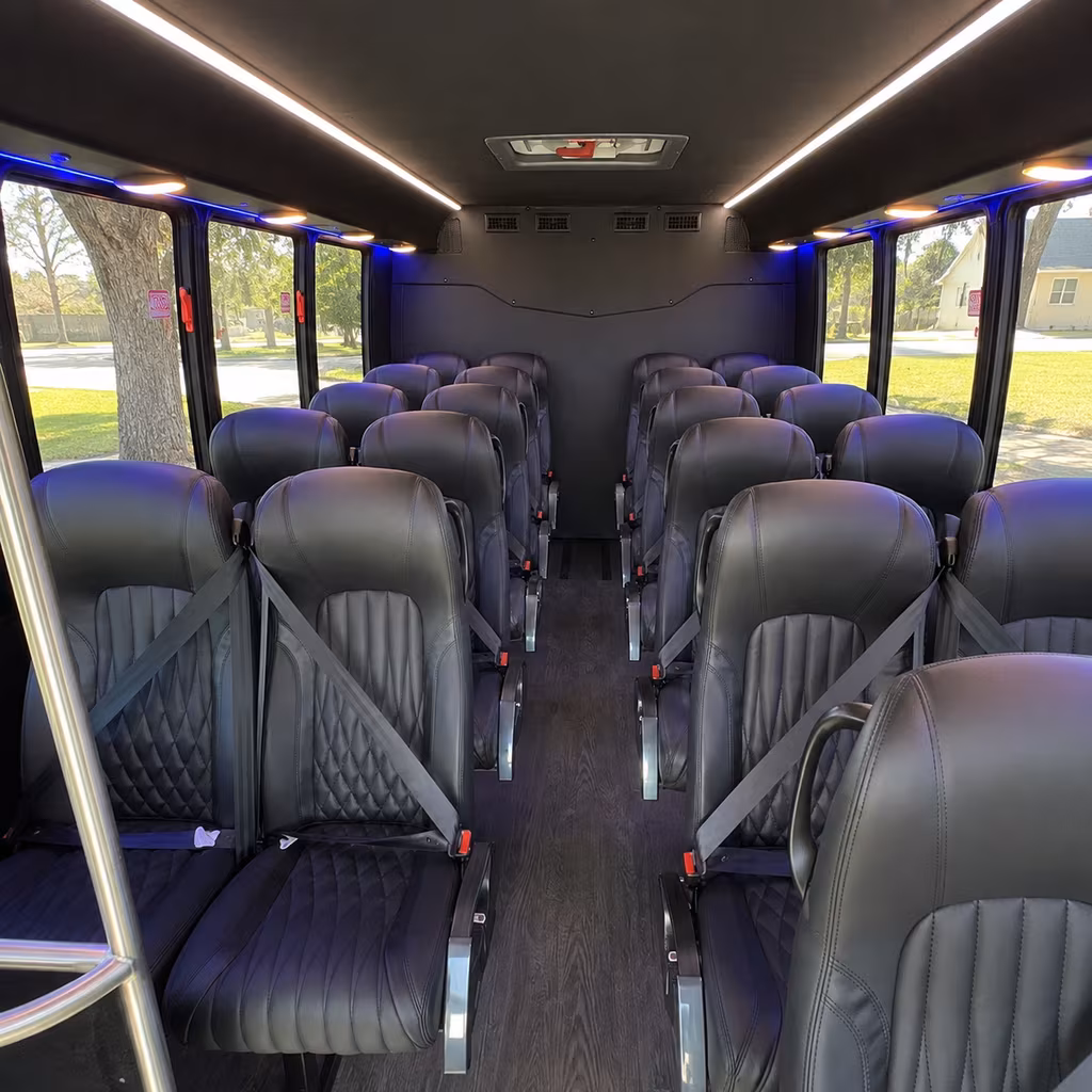 oceanside 30 passenger minibus interior