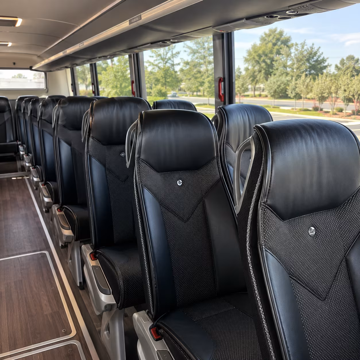 oceanside 45 passenger charter bus interior