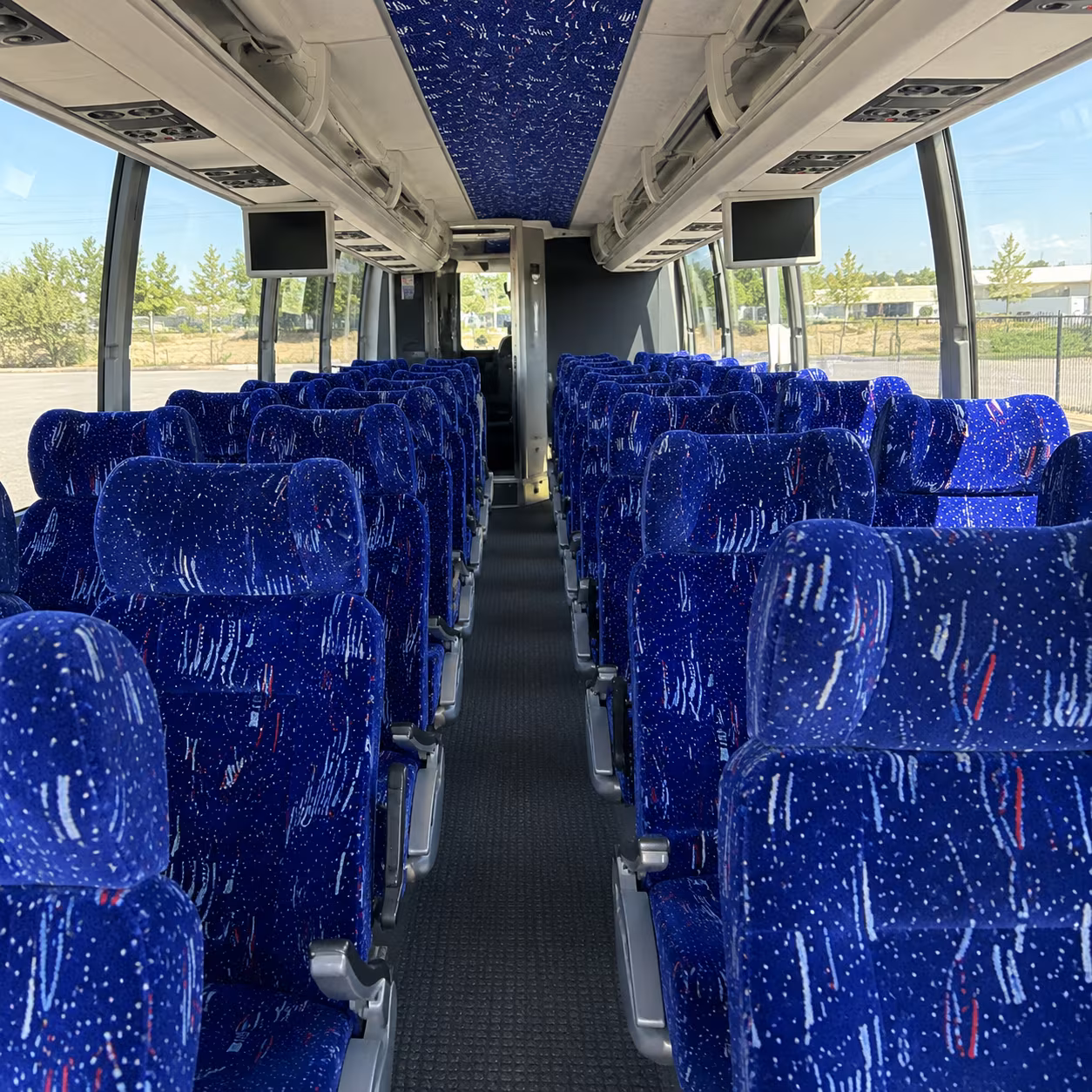 oceanside 54 passenger charter bus interior
