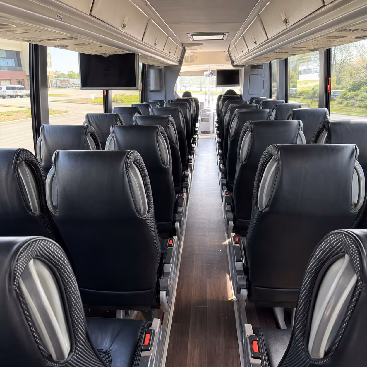 oceanside 56 passenger charter bus inside