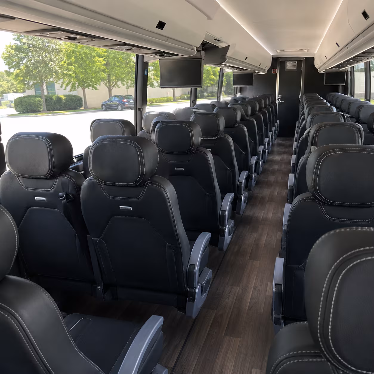 oceanside 56 passenger charter bus interior