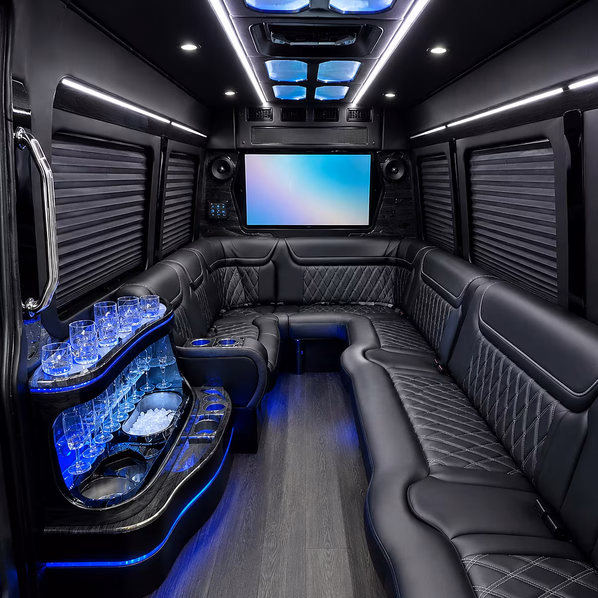 oceanside party bus interior